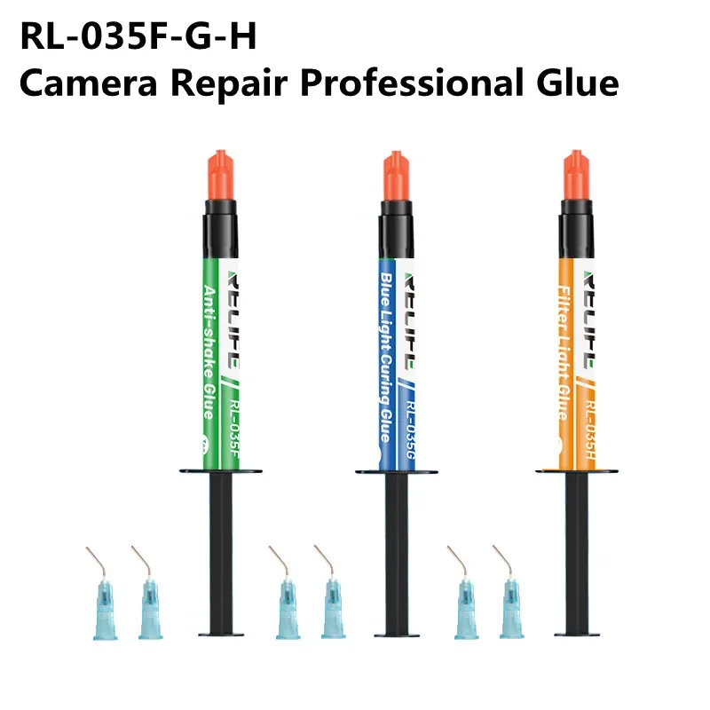 RELIFE RL-035F RL-035G RL-035H 5ML Camera Repair Professional Glue Camera Lens Blue Light Fixing Optical Anti-shake UV Glue