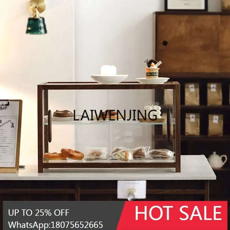 commercial glass bread display cabinet coffee shop baking dessert display rack storage cabinet
