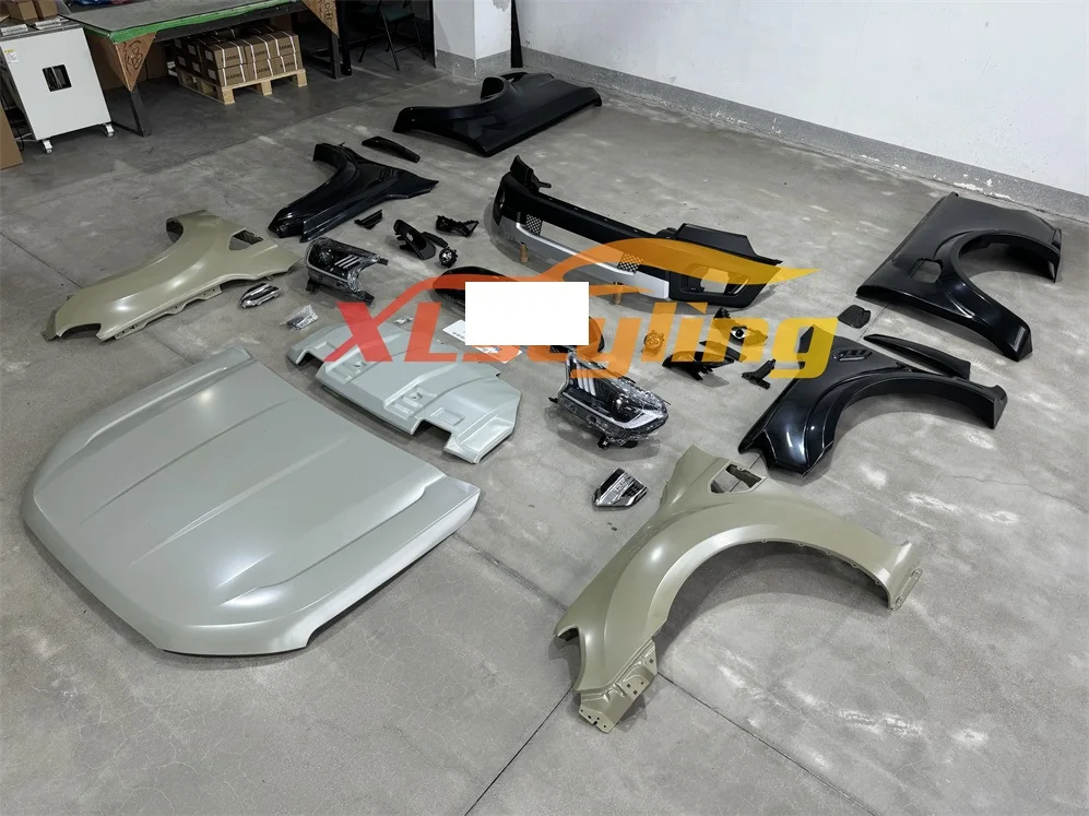 XLstyling Car Facelift Conversion Body Kit Fenders Hood Headlight for Ford Ranger T6 Upgrade To2019 T8 Raptor Bodykit
