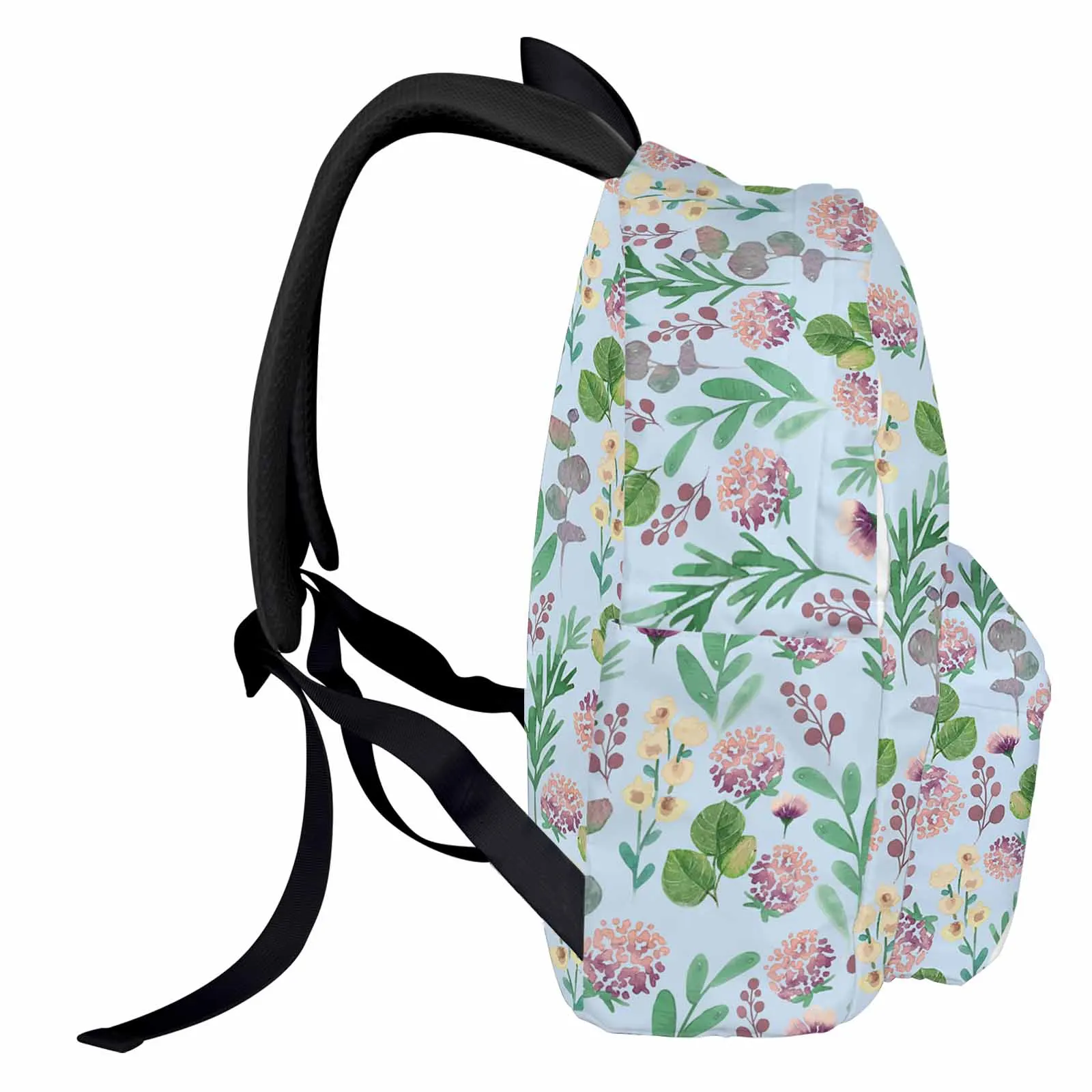 Flowers Berries Country Style Backpack Teenagers Student School Bags Laptop Custom Backpack for Men Women Travel Bag