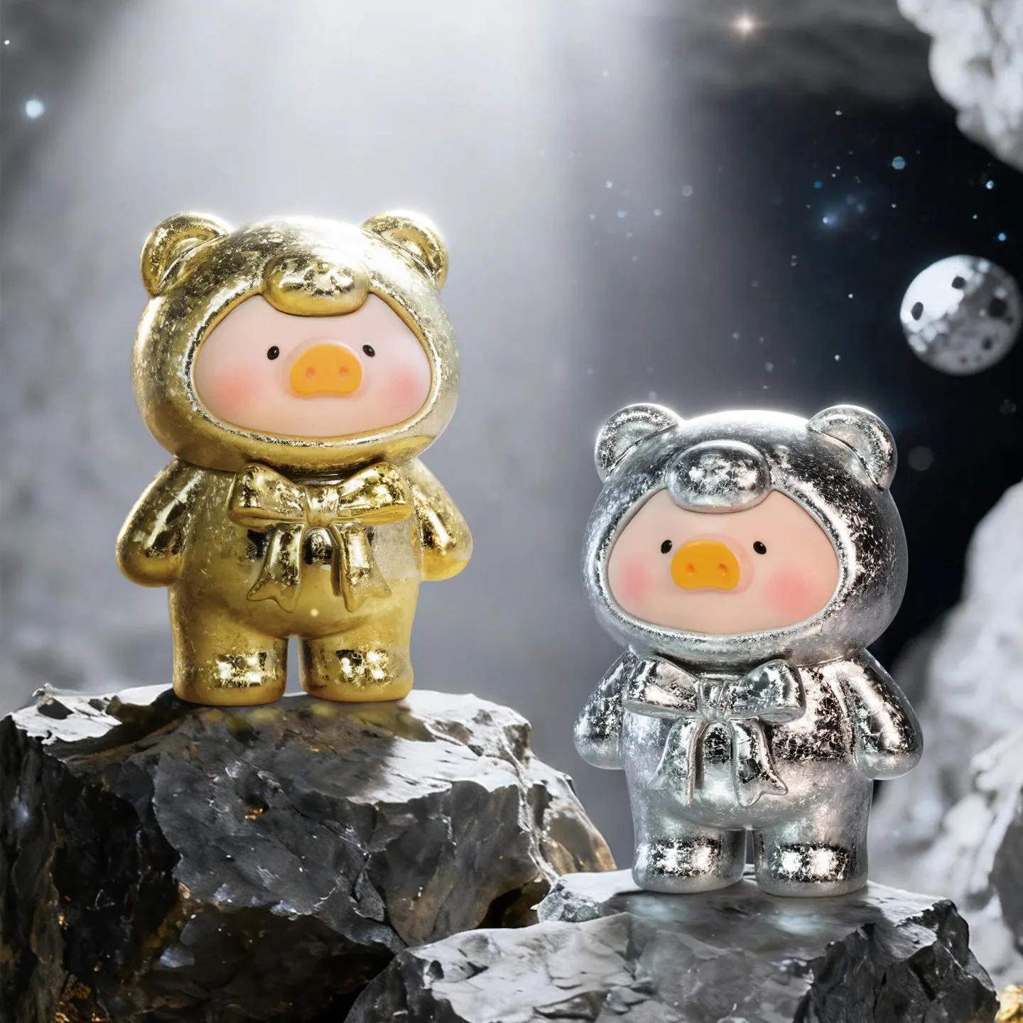 

Lulu The Piggy Ore Collection Series Blind Bag Mini Cute Beans Figures Desktop Ornament Collectible Anime Toy For Kids