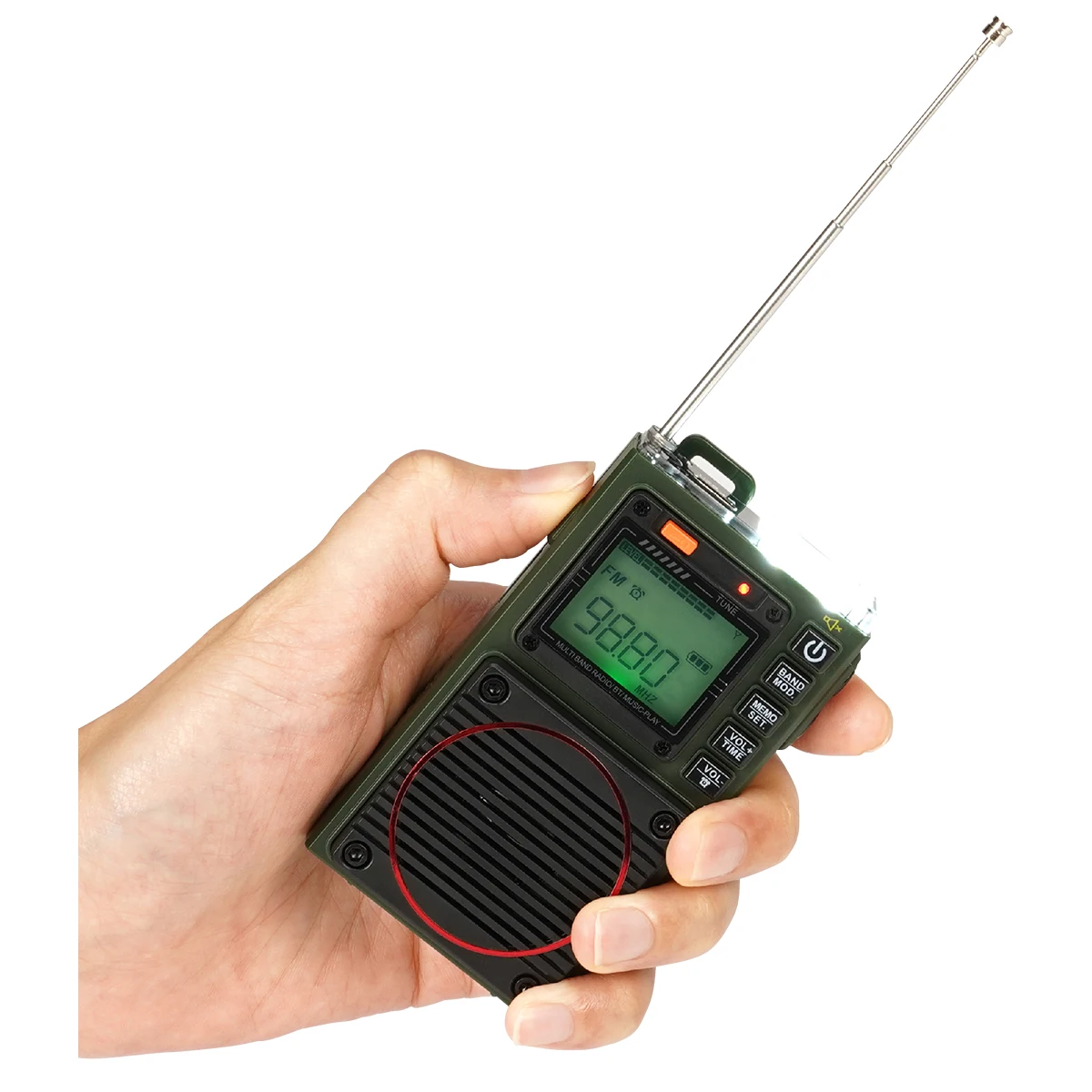 Retekess TR111 Radio FM Tragbare Radios AM FM Mini Amateurfunk Kurzwellen Notfall Amateurfunk Multiband SW VHF WB Wecker – Detail 17