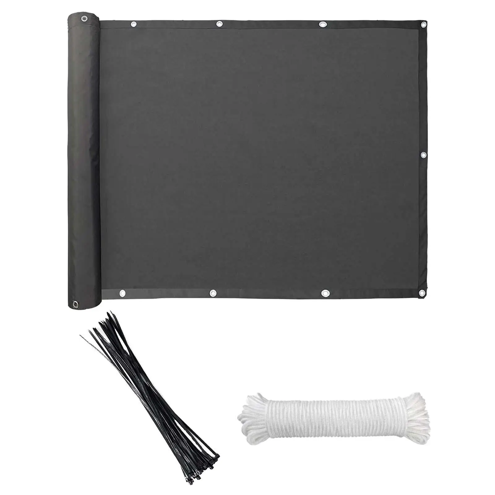 Balcony Privacy Screen Weatherproof HDPE Protection Netting Porch Partition Garden Fence Cover for Patio Pool Yard