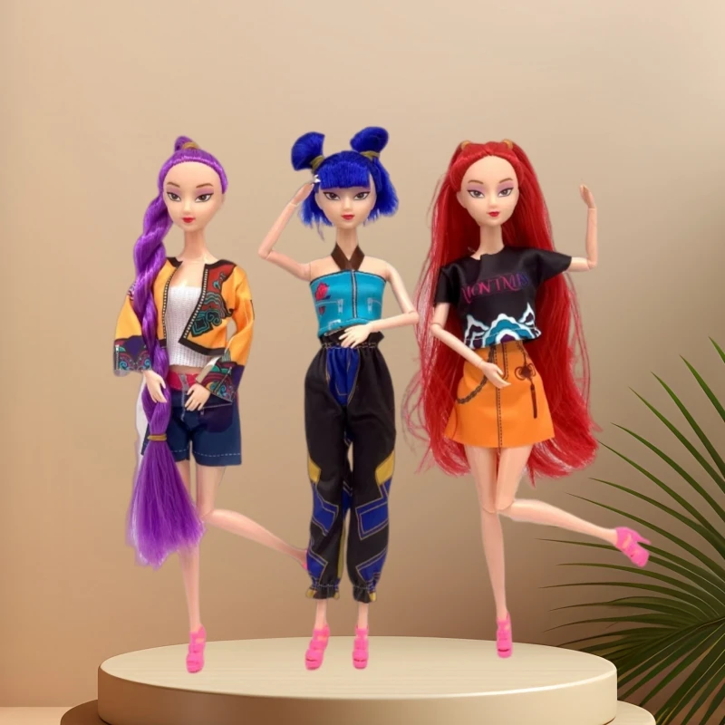 30 سنتيمتر KPop شيطان الصيادين نموذج عمل الشكل البلاستيكية سطح المكتب الديكور دمية نموذج ، لعبة أطفال جمع تمثال هدية الكريسماس