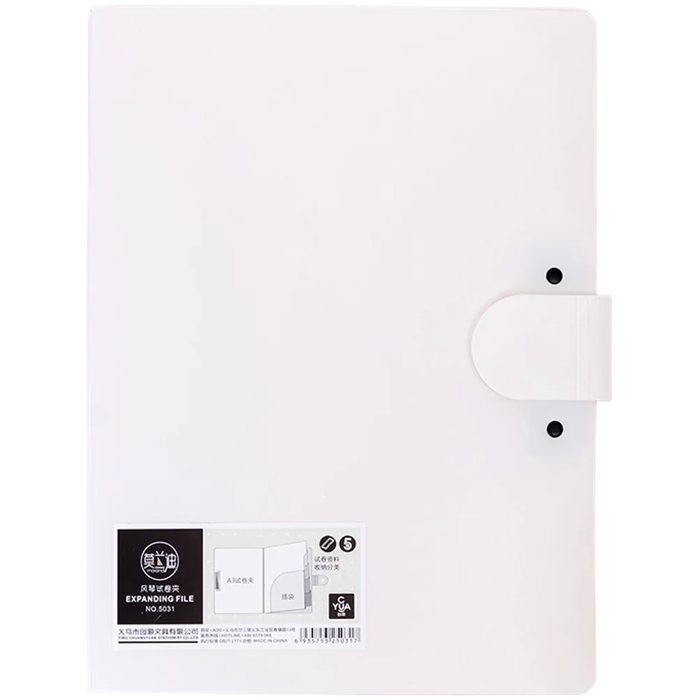 Plastic Multi-Layer Folder Compatible with For A4 Documents with Easy-View Inserts 24cm x 32.5cm Purple Green Blue White Pink view 4