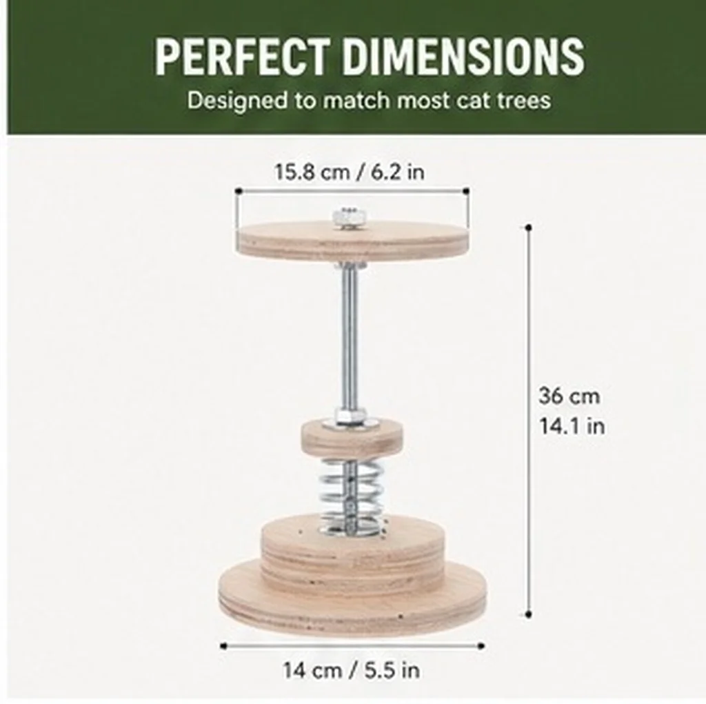 Cat Tree Tower Accessory, Cat Tree Top Stabilizer, For floor-to-ceiling Cat Posts, Climbing Frame Ceiling Mount, M10 Screw