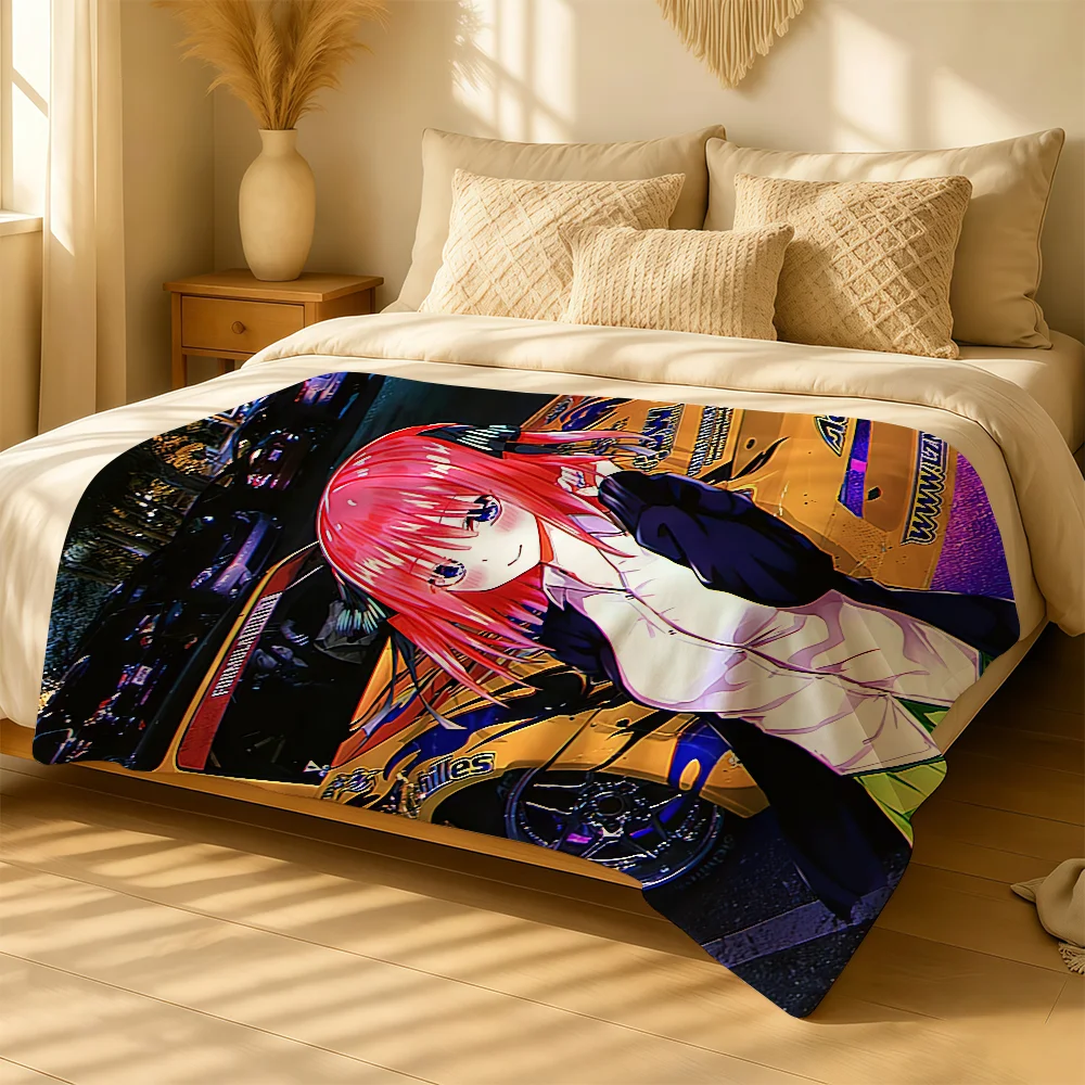 Cartoon Tokyo JDM Male Car AE86 Blanket For Soft Warm Knee For Bedroom Living Room Bed Sofa Camping Picnic Office Gift Throw