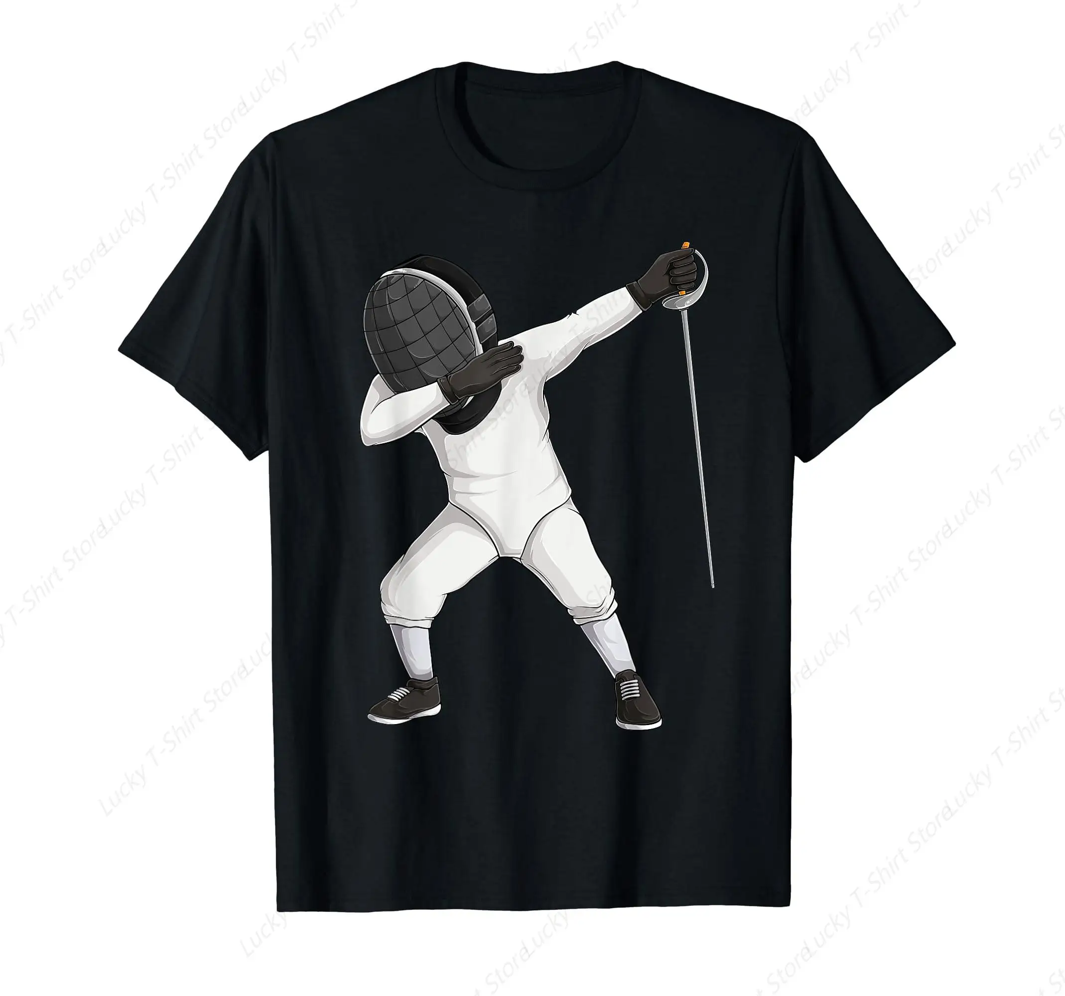 Funny fencing dabbing fencer sport men women T-Shirt