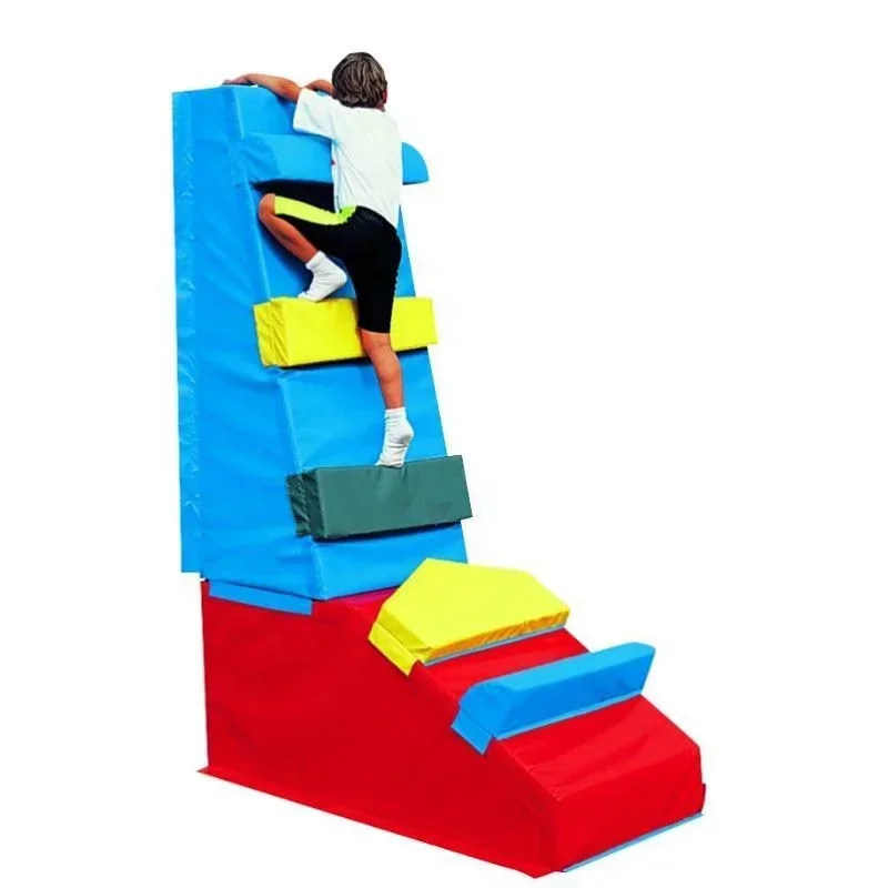 factory supply High Quality gymkid climbing wall children foam obstacle course