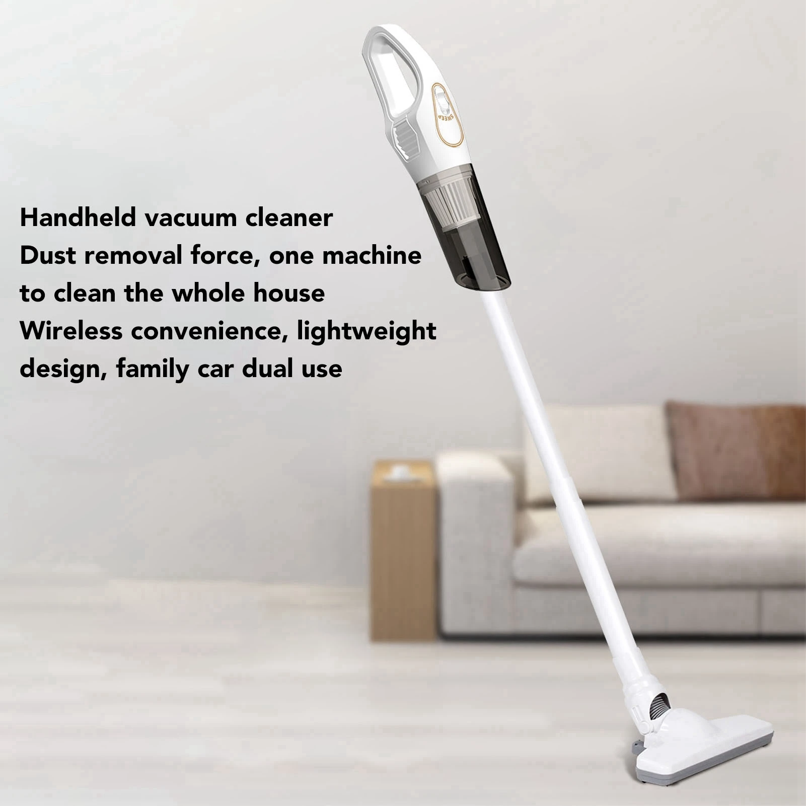 

Cordless Vacuum Powerful Handheld Vacuum Cleaner Strong Suction Long Battery Life Multifunction Integrated for Carpet for Pet