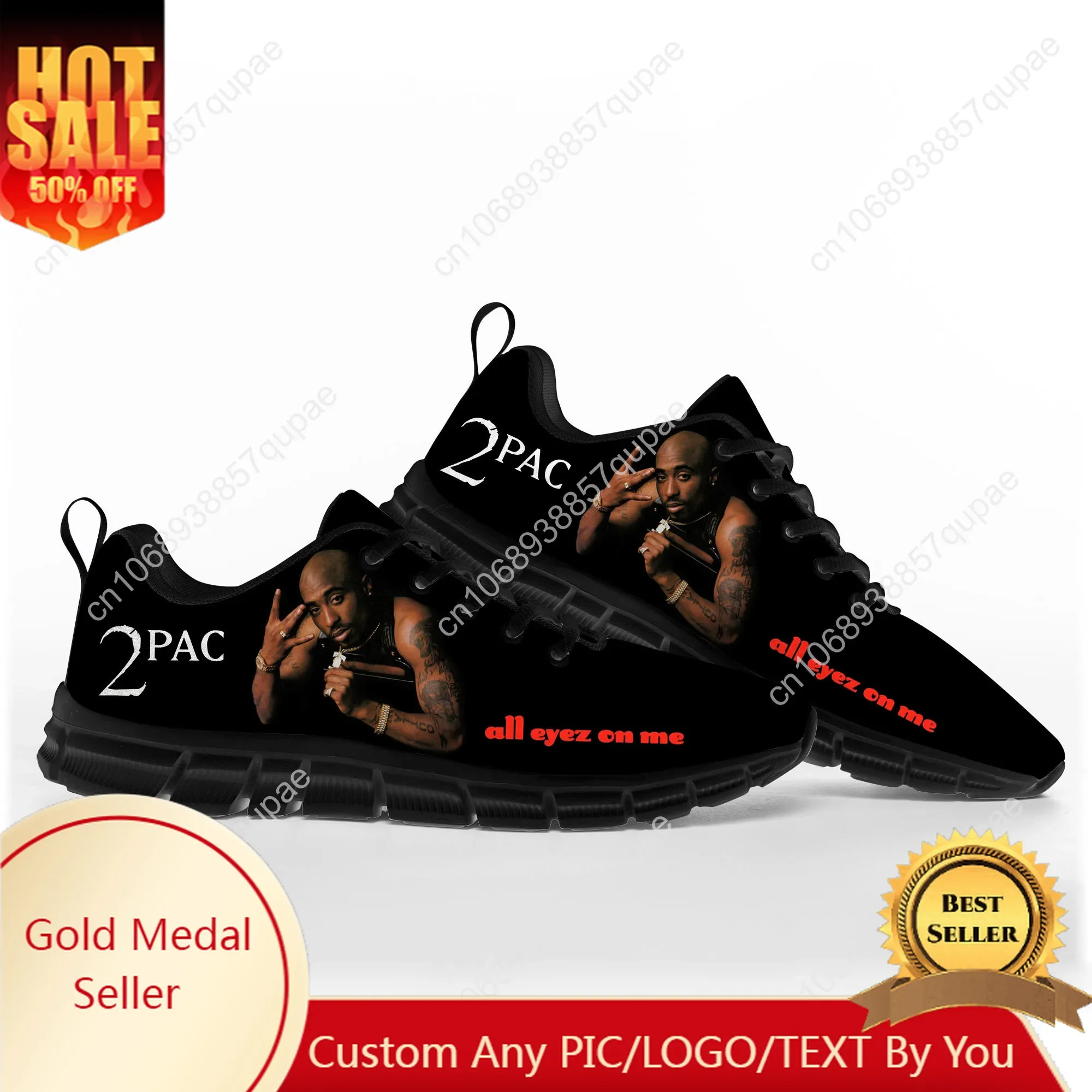 

Rap 2Pac Tupac Sports Shoes Mens Womens Teenager Sneakers All Eyez On Me Casual Custom High Quality Couple Shoes