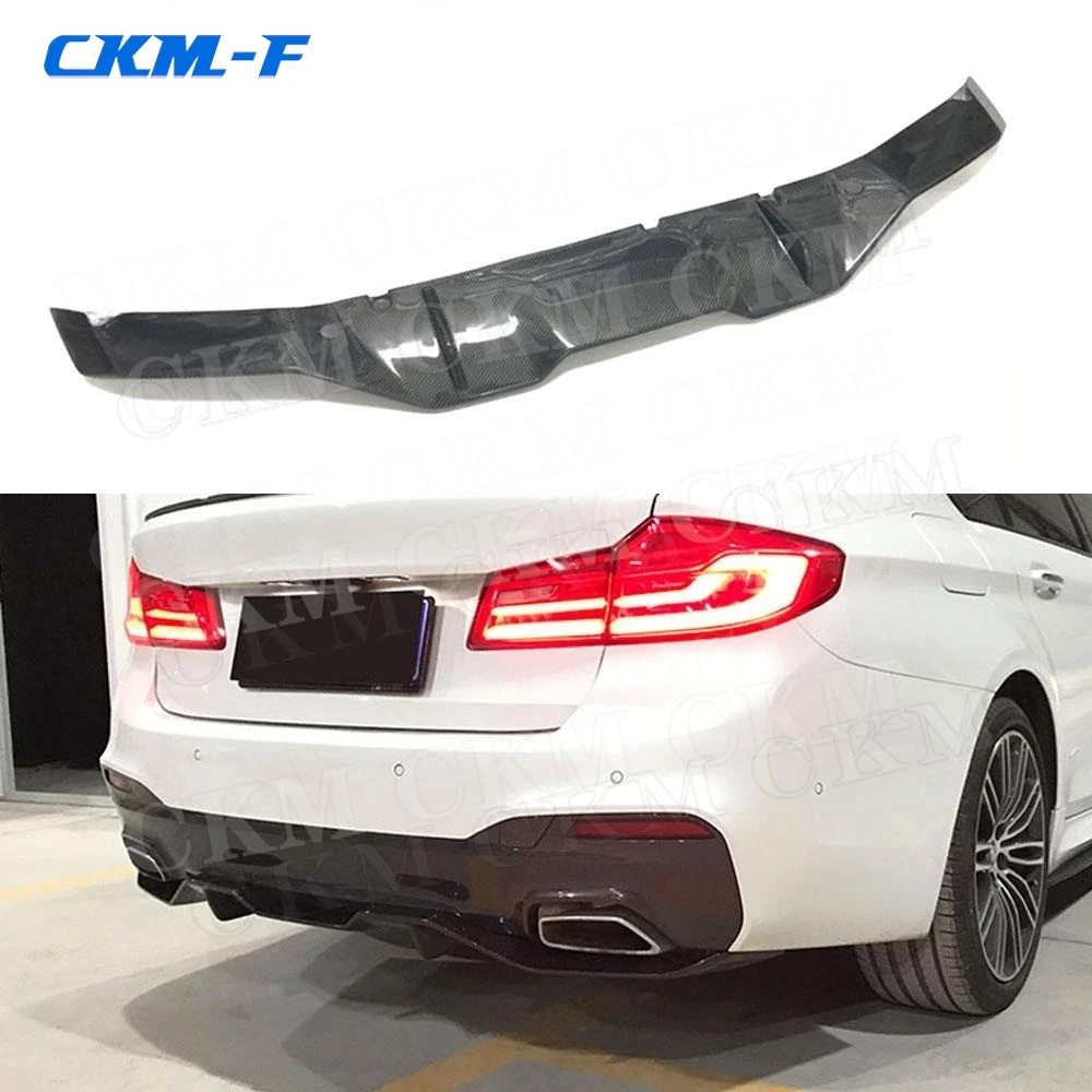 Carbon Fiber Rear Bumper Lip Diffuser Spoiler for BMW 5 Series G30 G31 G38 M Sport 2017-2023 Car FRP Bumper Guard