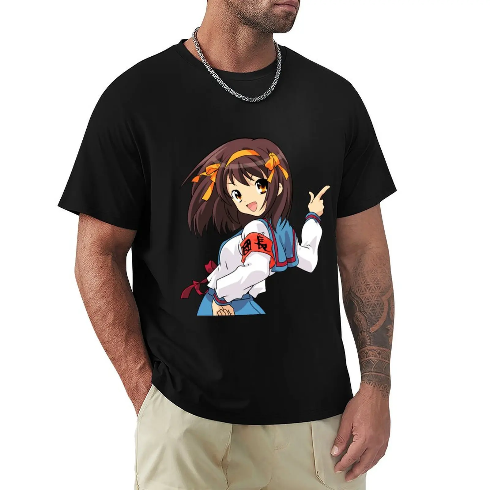 

Haruhi Suzumiya T-Shirt customizeds essential t shirt tees luxury clothes men