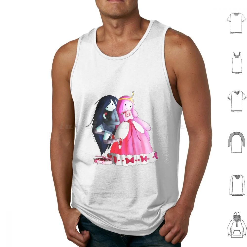 Bubbline Tank Tops Vest Sleeveless Bubbline The Vampire Queen Princess Bubblegum And Bubblegum Bubblegum X Adventure Time