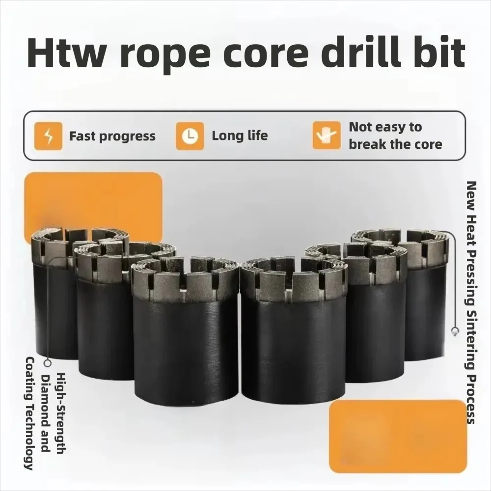 Geological Exploration Drilling HTW Wireline Casing Shoe Drill Bit Fit Full Hydraulic Coring Rig Equipment