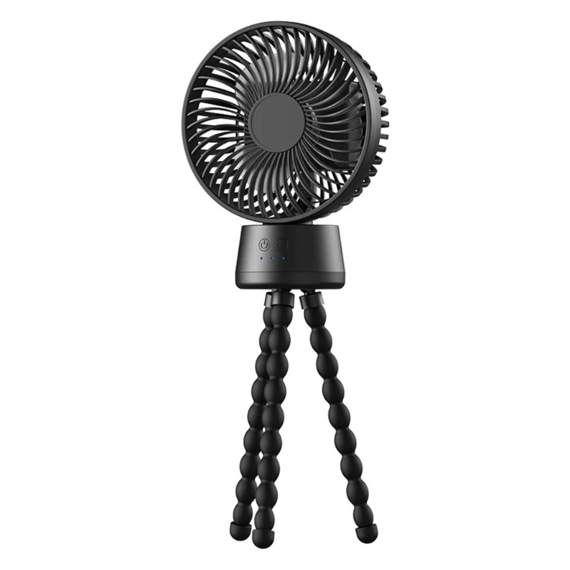 

Electric Fan with Night-Light Flexible Tripod for Traval Camping Cycling