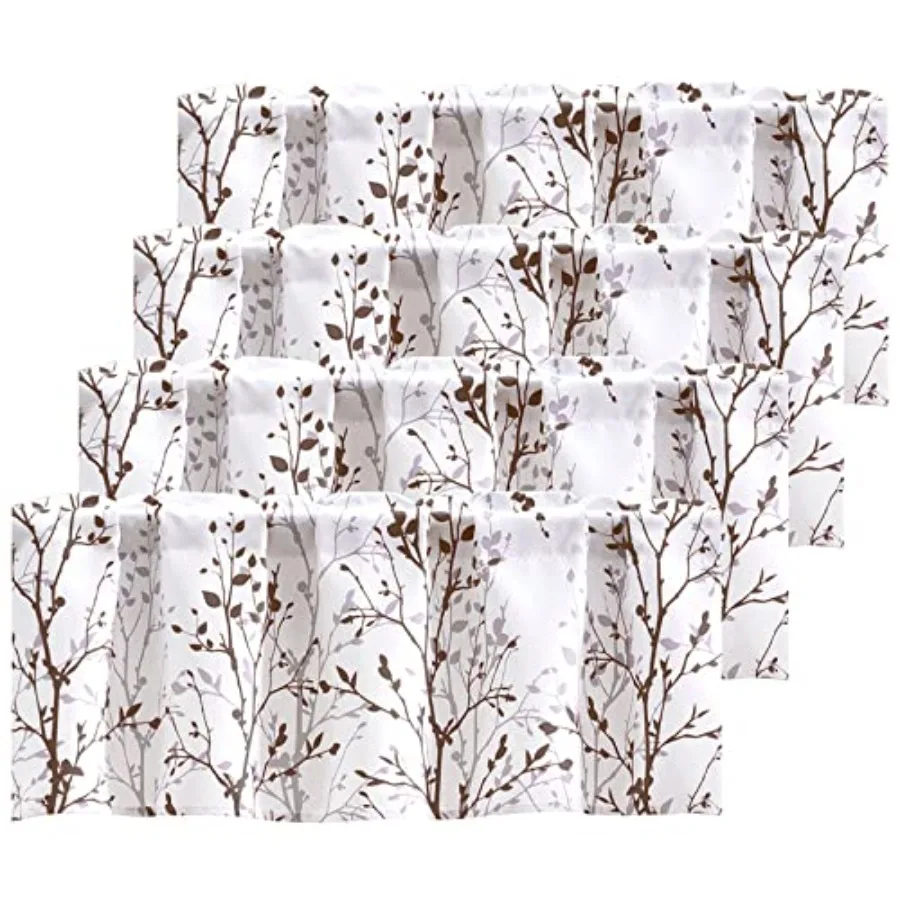 

Панель из 4 частей с принтом «Ветви дерева» Curin Vnce 8, коричневая, для кухни, ванной, столовой, гостиной, спальни и других комнат.