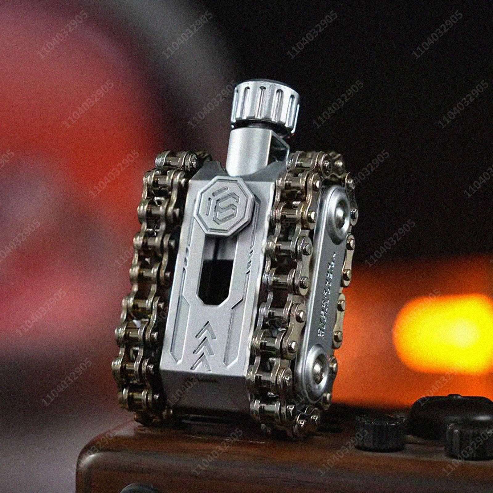 EDC خزان تململ لعبة والعتاد سلسلة تململ سبينر الدوار والمنزلق المغناطيسي مع نقرات اللمس لتخفيف التوتر أداة الأولاد الهدايا #2