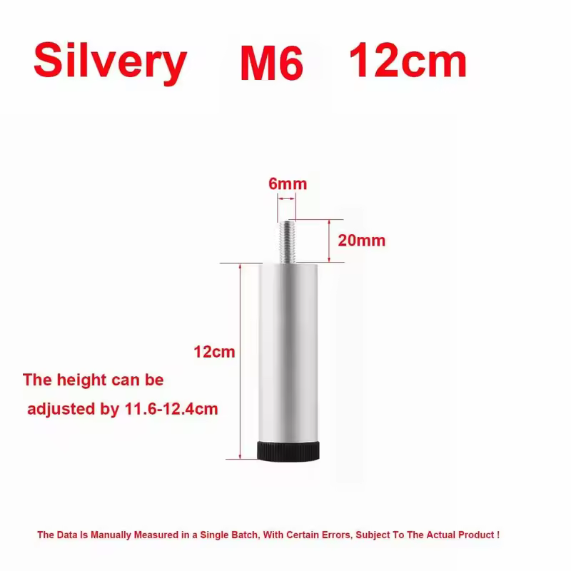 M6 Furniture Height Increasing Foot Pads Washing Machines Refrigerators Shock-Absorbing Adjustable Support Legs - Image 24