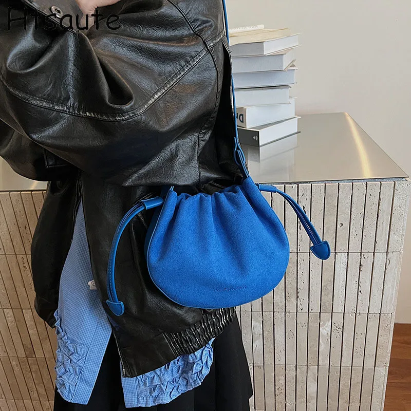 

Mini Flap Vintage Shoulder Cloud Bags Women Crossbody Hobo Tote Bag Drawstring Purse Fall Winter Fashion, Retro Casual Style