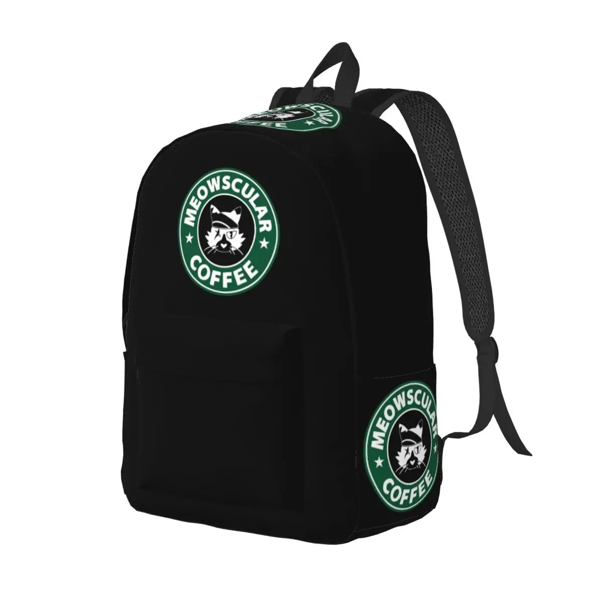 Monster Hunter Palico Cat Meowscular Backpack Daypack Large Capacity Children BookBag School Bag Shoulder Bags for Men Women