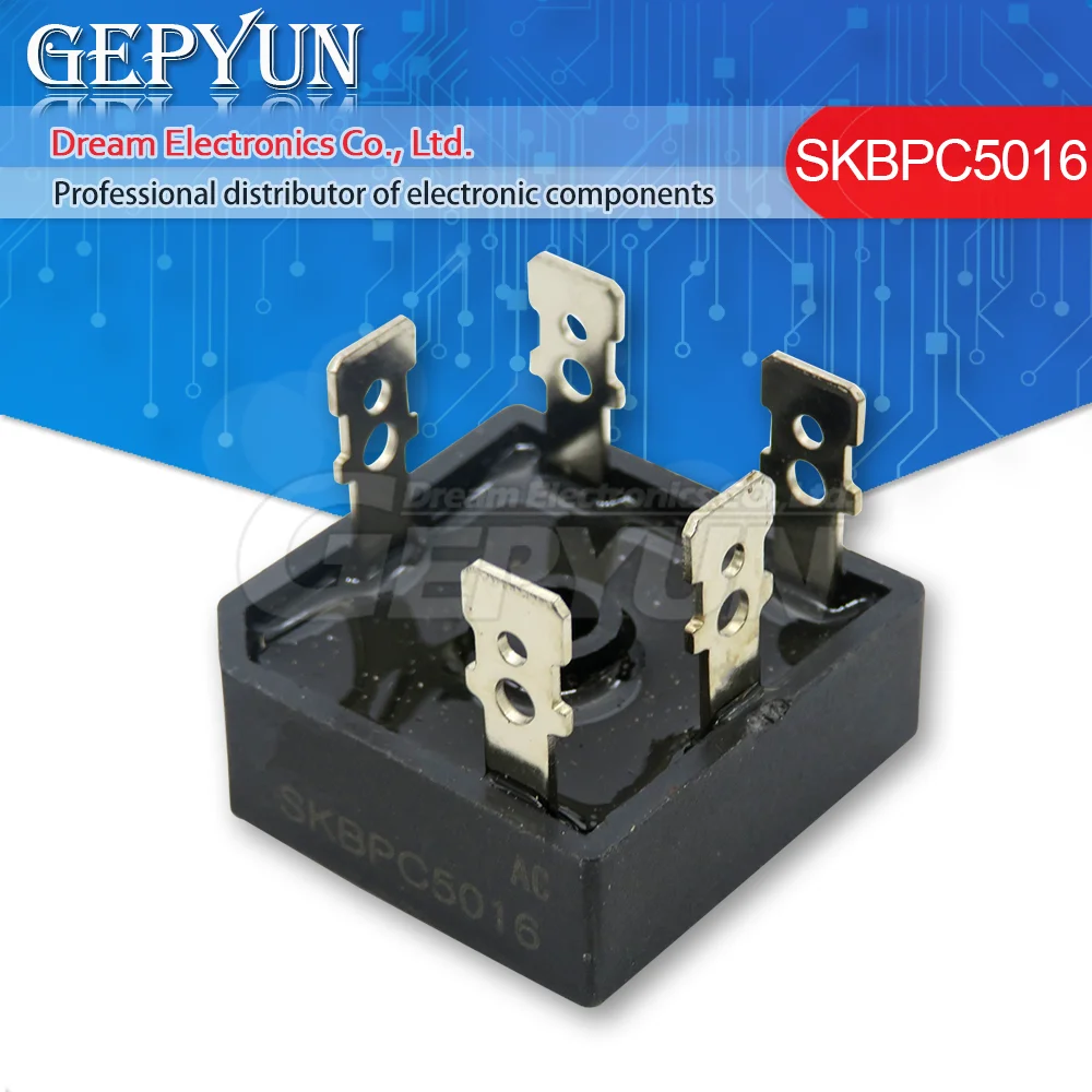 Pont redresseur triphasé, SKBPC5016, BPC5016, DIP, GBPC5010, C5010, 1PC