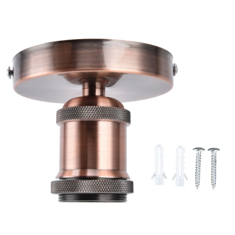

Vintage E26 E27 Lamp Socket Ceiling Lamp Holder With Accessories For Kitchen Bedroom Living Room 100-240V