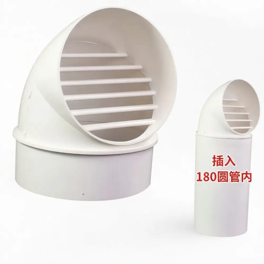 Waterproof PVC Air Vent Hood For Roof Exterior Wall Exhaust Ducting Protection Ventilation System Easy To Install Cowl