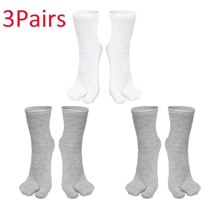Fashion Japanese Style Tabi Toe Socks for Men Women Summer Fiber Two Finger Socks Kimono Flip Flop Sandal Split Tabi Toe Sock - Image 12