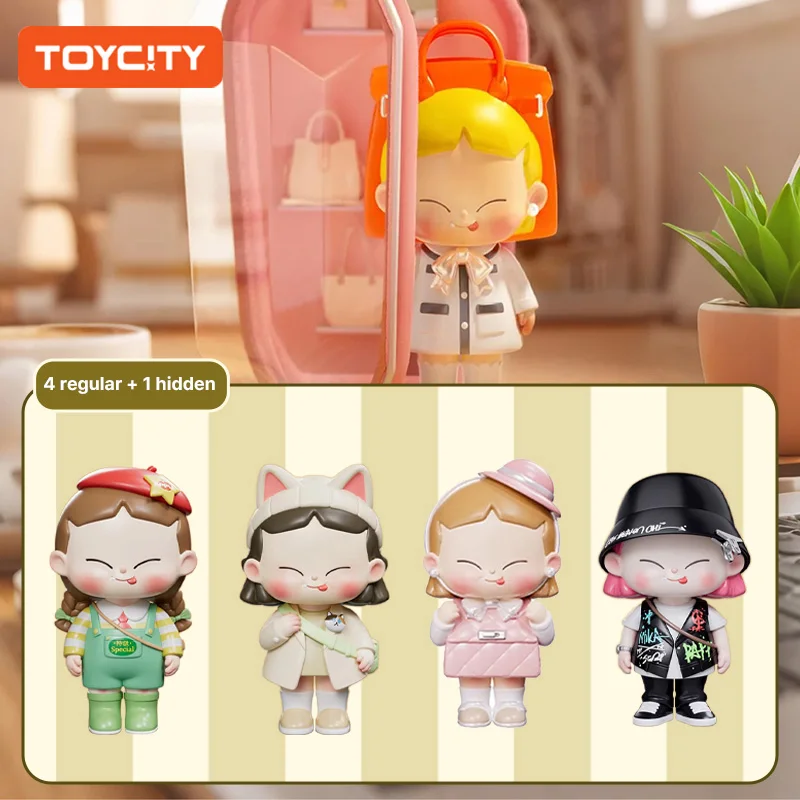 

TOYCITY MiKA «Космическая капсула «Неделя моды» Слепая коробка — фигурка милой девушки, декор стола и подвеска для рюкзака Модная коллекционная коробка