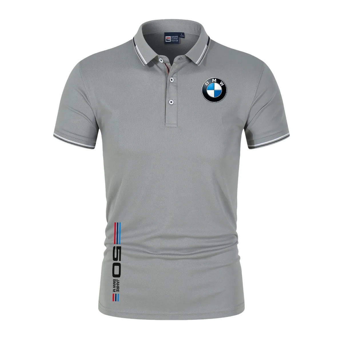 Men's BMW logo polo shirt - collar style, short sleeves, racing and motorcycle theme. 2026 new model popular T-shirt for summer,