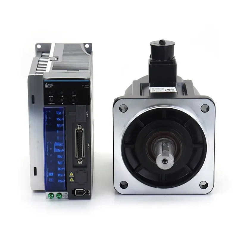 WaveTopSign E3 2KW AC Servo Motor Kits 2000RPM 9.55N.m ASD-E3-2023-L + ECM-E3M-E21320RSE / SSE for CNC Machine