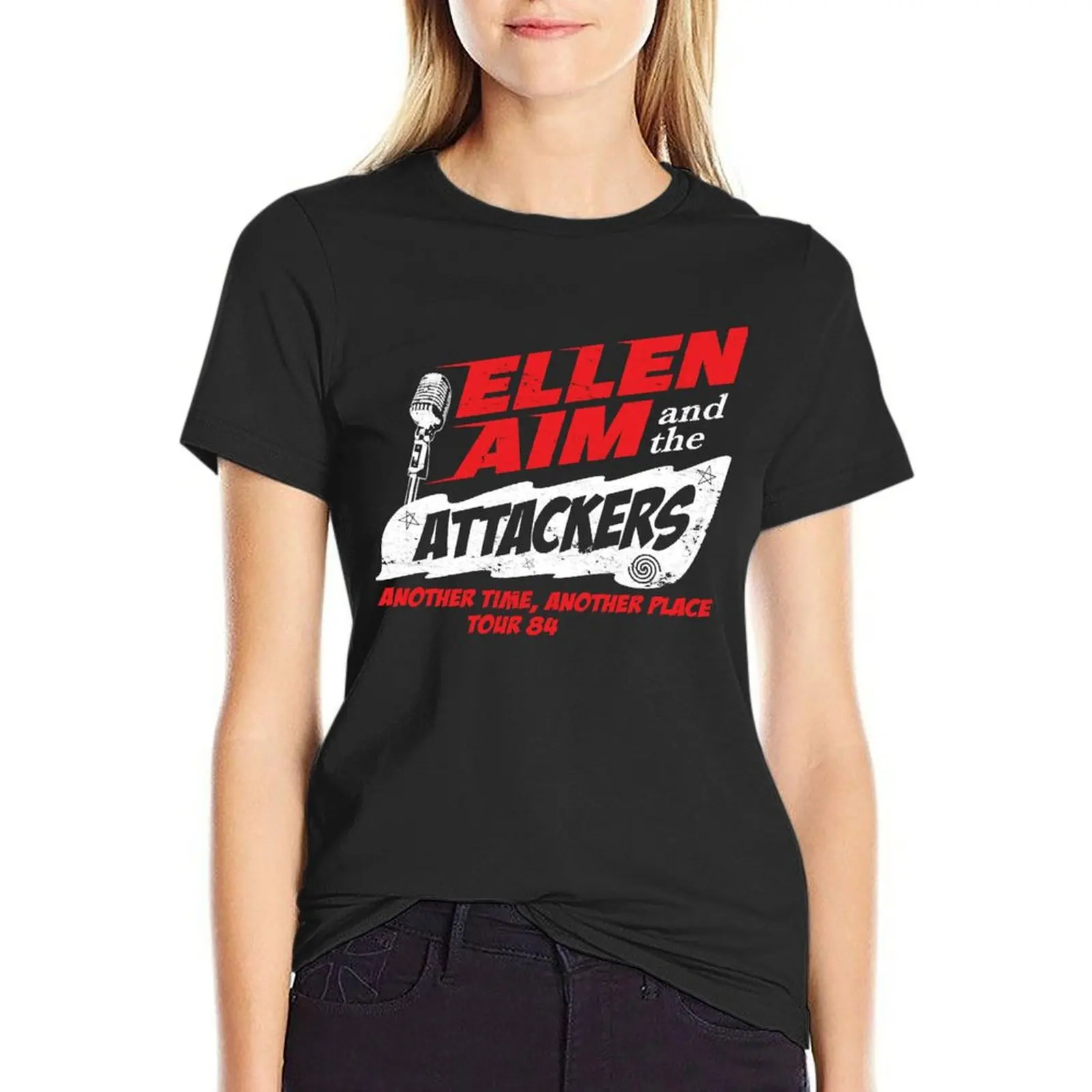 

Ellen Aim the Attackers Tour 84 T-Shirt hippie clothes cute tops quick drying western t-shirt dress for Women