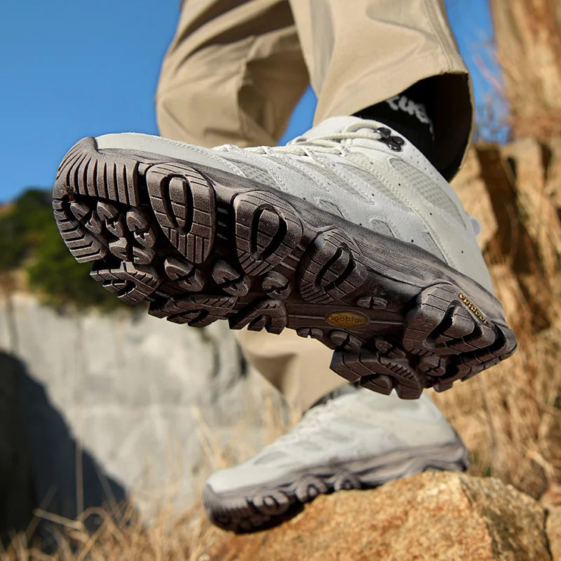 أحذية المشي لمسافات طويلة في الهواء الطلق الرجال مريحة خفيفة الوزن المضادة للانزلاق مقاومة للاهتراء منخفضة أعلى أحذية الرجال تنفس موضة عادية الرياضة الرجال #6