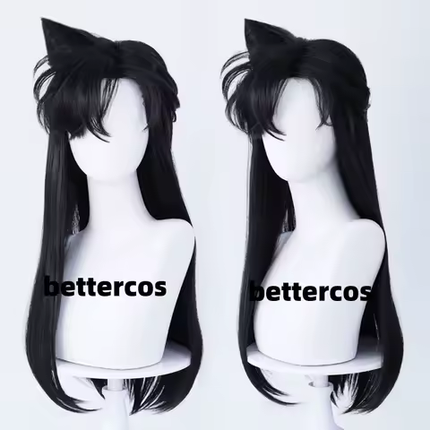 Mouri Ran Synthetic Hair Anime Long 72cm Black With Bun Cosplay Anime Wig Rachel Moore Heat Resistant Hair Party Wigs + Wig Cap
