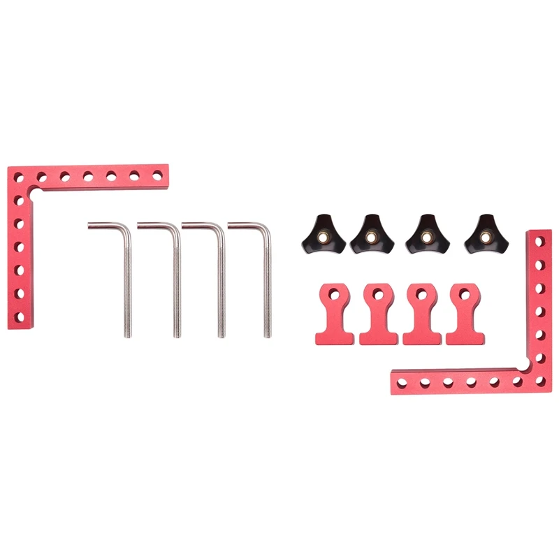 

90 Degree Positioning Squares Right Angle Clamps, Aluminum Alloy L-Type Corner Clamp Woodworking Carpenter Clamping Tool-A73I