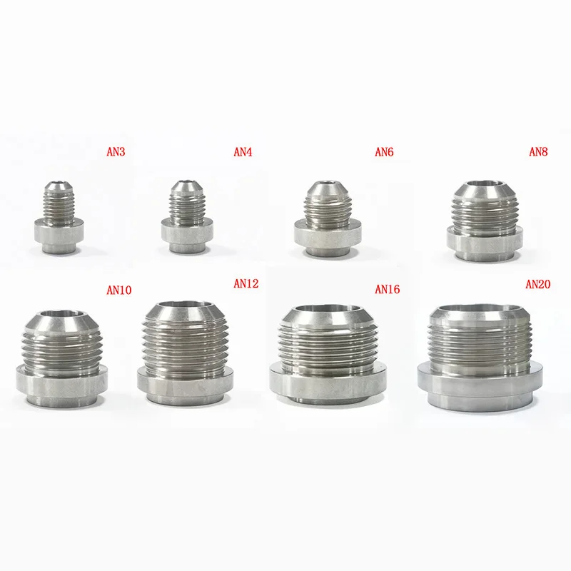 

Для AN3 4, 6, 8, 10, 12, 16, 18, 20 алюминиевый сварочный фитинг с наружной застежкой, сварочный фитинг с резьбой