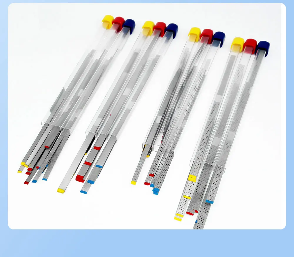 

10 шт./упак. Алмазные полировальные полоски, двусторонние абразивные для полировки и финишной обработки зубов, инструмент для зуботехнических лабораторий