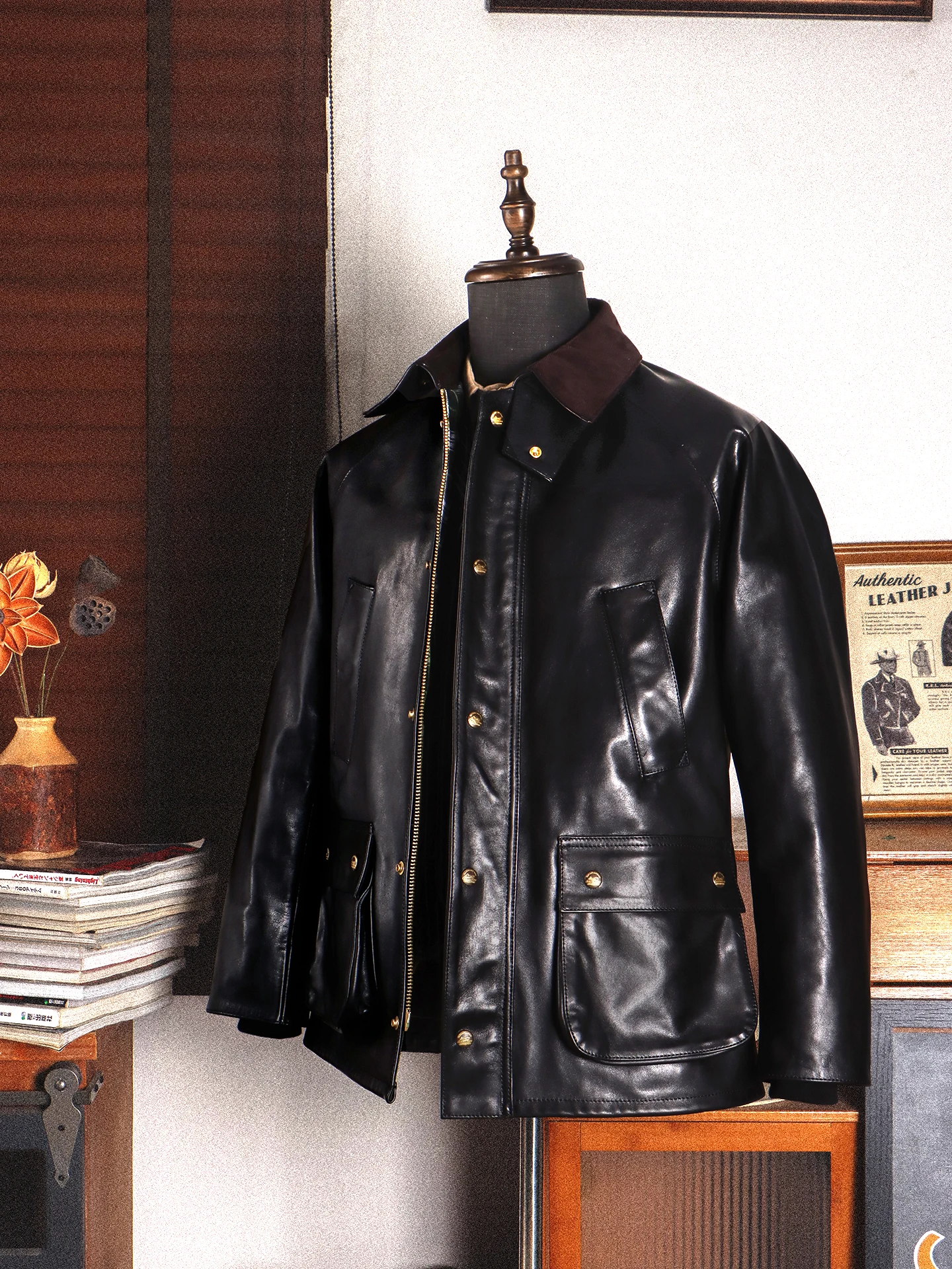 

Реплика Tailor Brando A * shby, мужская куртка сафари из натуральной кожи растительного дубления из конской кожи