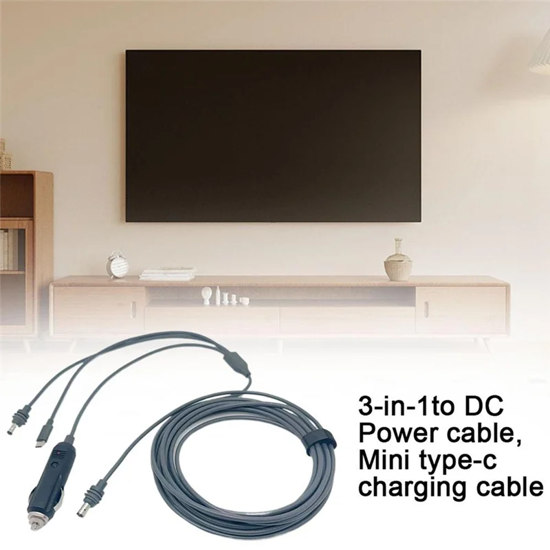 

For Starlink Mini 3-In-1 To DC Power Cable Mini Type-C Charging Cable Three-In-One To DC Power