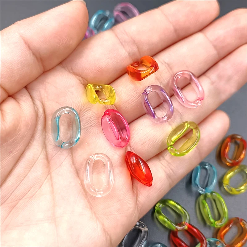 20Pcs 11*16mm O Shape Chain Beads DIY Necklace Bracelet Keychain Jewelry Making