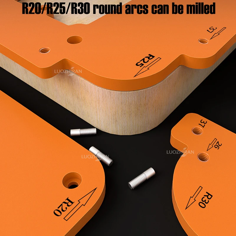 Multifunctional Woodworking Routing Template Jig Cabinet Handle Slot 86 Switch Socket Box 70*70mm Opening Guide Plate Tool