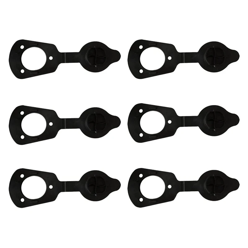 New 6 Pieces Soft PVC Cap Gasket Cover For Flush Mount Fishing Rod Holder Kayak Boat -Kayak Fishing Tackle Equipment