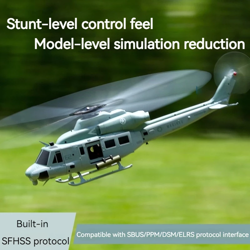 

Goosky Uh-1y Venom Helicopter Model Simulation Rc Toy 3d Stunt For Kids And Adults Realistic Huey Machine With Gutian Technology