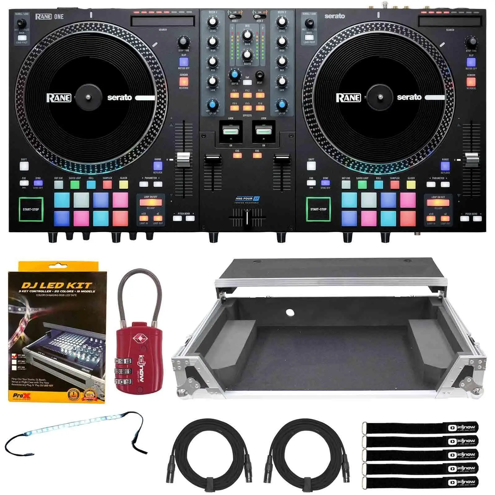 

SUMMER SALES New Rane ONE 2 Channel Pro 7" Motorized Turntable Style Decks DJ Controller w Case