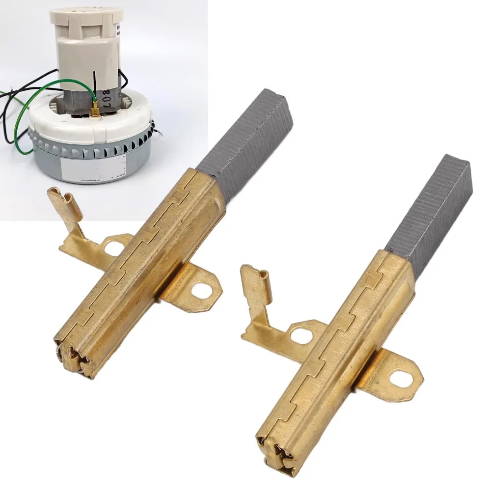 2pcs Carbon Vacuum Carbon Brushes Copper 6.1x11x32mm Motor Carbon Brushes Brass Material Vacuum Motor Brushes