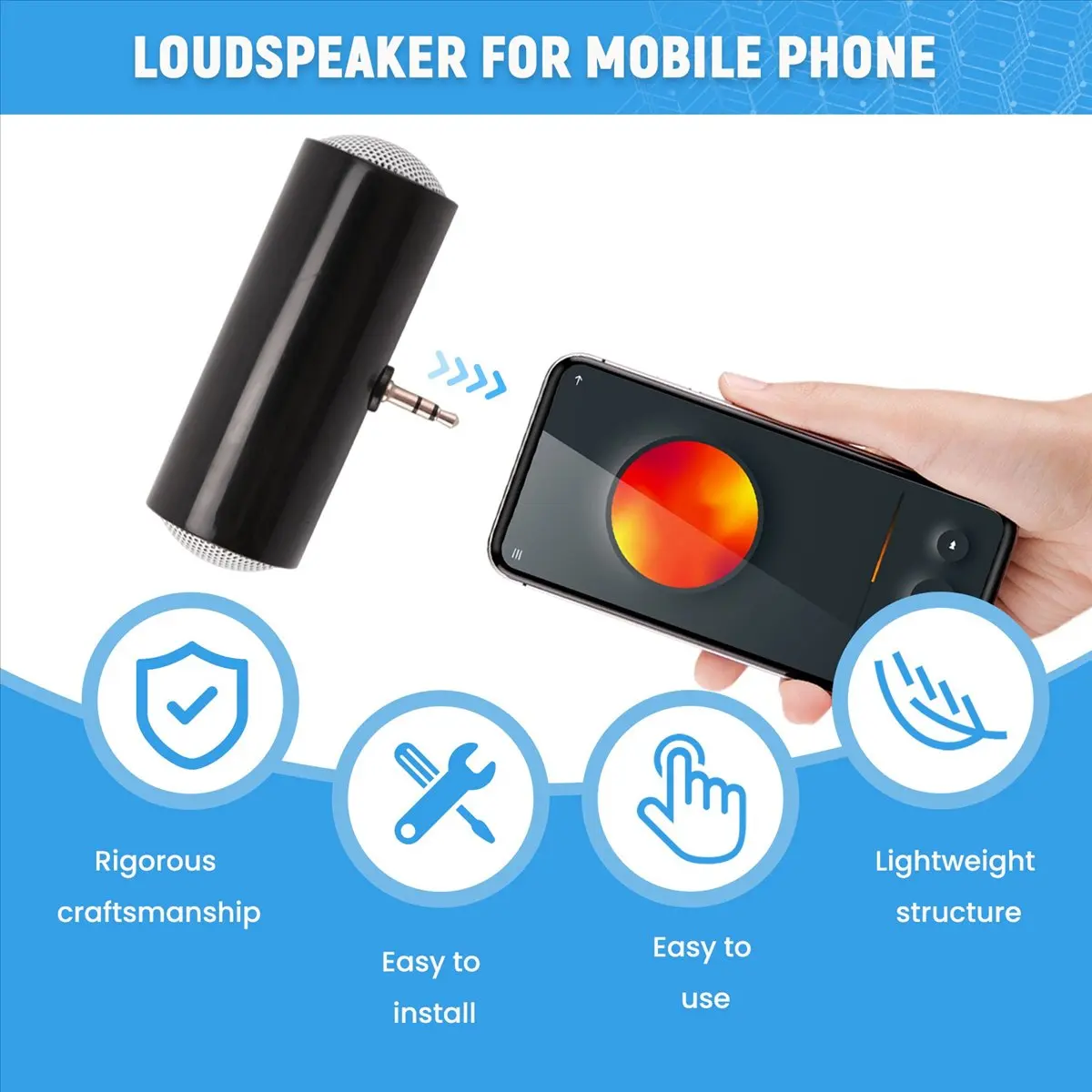 AT42 3.5mm Jack Stereo Mini Speaker Portable MP3 Music Player Speaker Amplifier Loudspeaker for Mobile Phone Tablet PC-Black