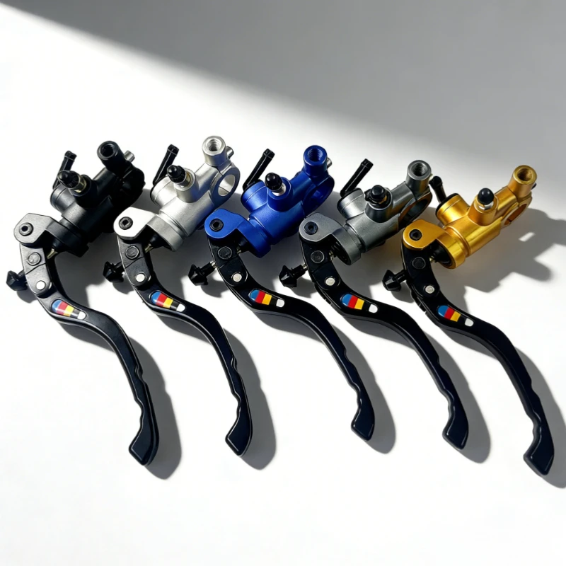 CNC Aluminum Motorcycle Brake Clutch Lever Set 16mm Piston Universal Items 22mm Handlebar with Mirror Holder Racing Accessories