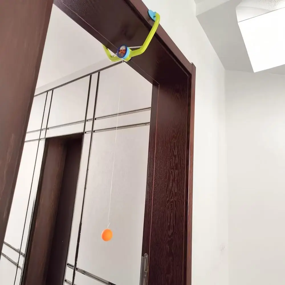 Set da gioco da ping pong con porta regolabile Coordinazione occhio-mano Migliora la concentrazione Allenatore di ping pong per bambini