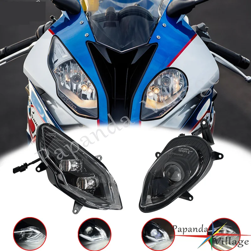 Motorcycle Front Headlight Head Lights Kits E24 E-mark LED Headlamp For BMW S1000RR S 1000RR S1000 RR S 1000 RR K46 2015-2018